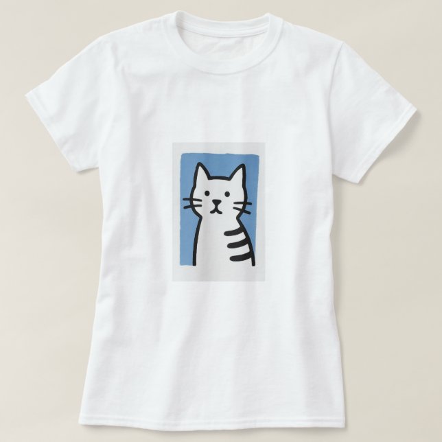 Katt T-shirt (Design framsida)