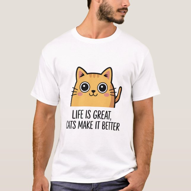 katt t shirt (Framsida)