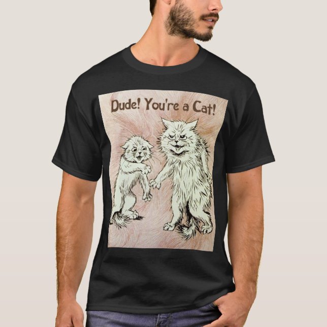 katt, t-shirt (Framsida)