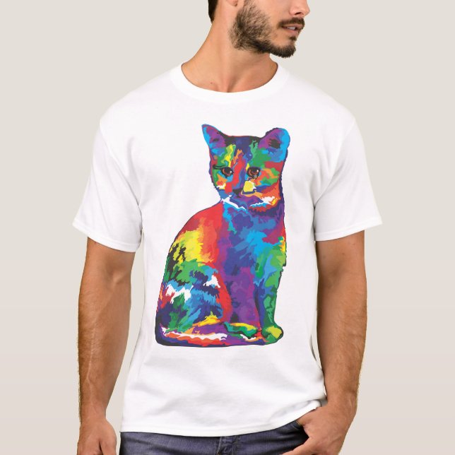 katt t shirt (Framsida)