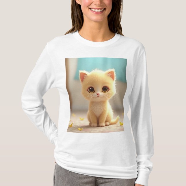 katt t shirt (Framsida)