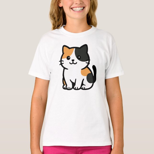katt t shirt (Framsida)