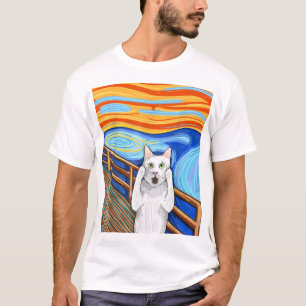 Katt T-shirt, Den mjau roliga katt skjortan, Kattä T Shirt