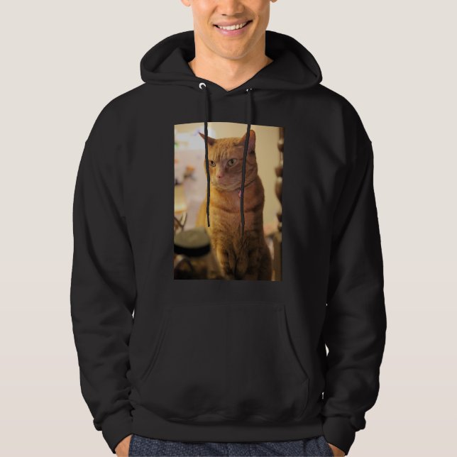 Katt T-Shirt Hoodie (Framsida)