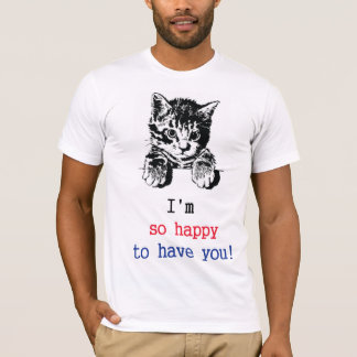 katt t-shirt pappa-kattskjortor roliga