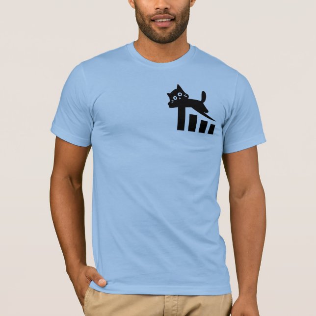 Katt T-Shirt - snygg och elegant design (Framsida)