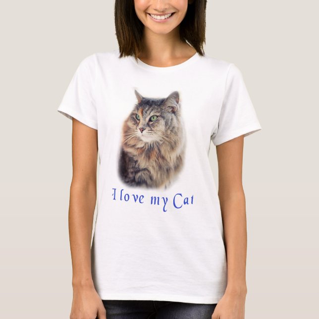 Katt t-tröjor t shirt (Framsida)