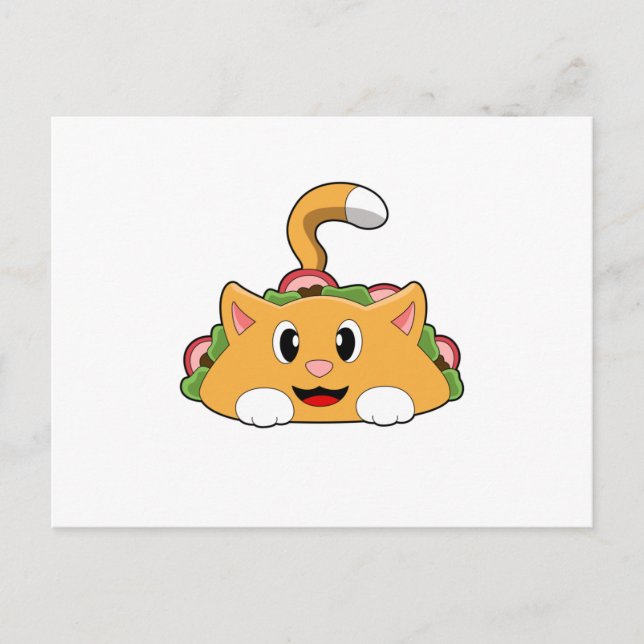 Katt Taco Vykort (Framsida)