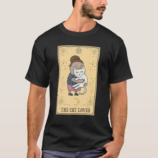 Katt Tarot Parodi T Shirt (Framsida)