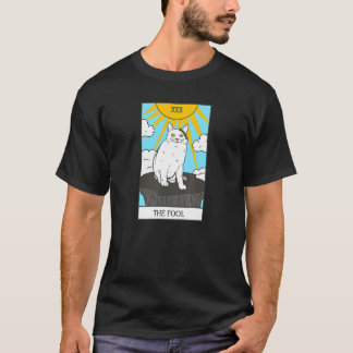 Katt Tarotkort Den Dumma Katt Leende T Shirt