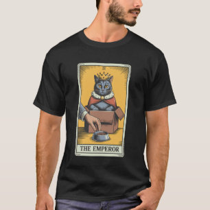 Katt Tarotkort Kejsaren Katt I Låda Älskare Rolig T Shirt