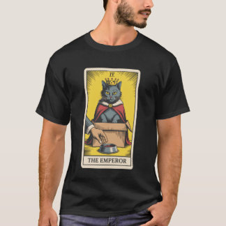Katt Tarotkort Kejsaren Katt I Låda Älskare Rolig  T Shirt