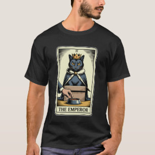 Katt Tarotkort Kejsaren Katt I Låda Älskare Rolig T Shirt