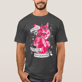 Katt Tass för Rosa av ökad medvetenhet om bröstcan T Shirt