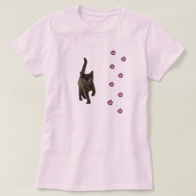 Katt tassT-tröja T-shirt (Design framsida)