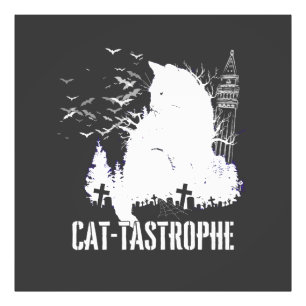 Katt-tastrof - A gotiic Tale.b Fototryck