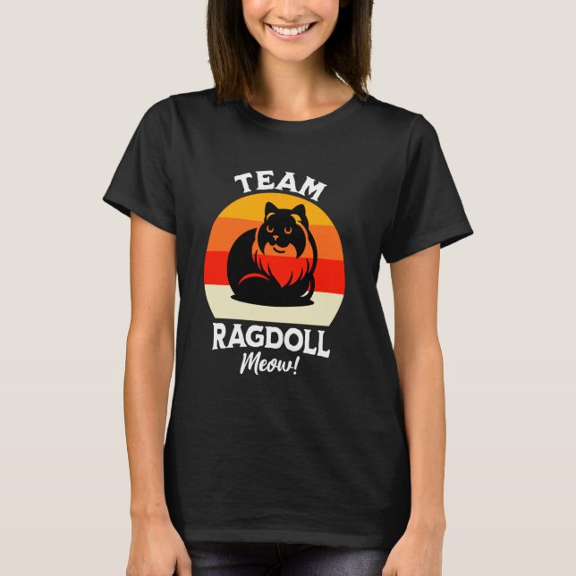 Katt Team Ragdoll Katt Ragdoll Mjao Ragdolls T Shirt (Framsida)