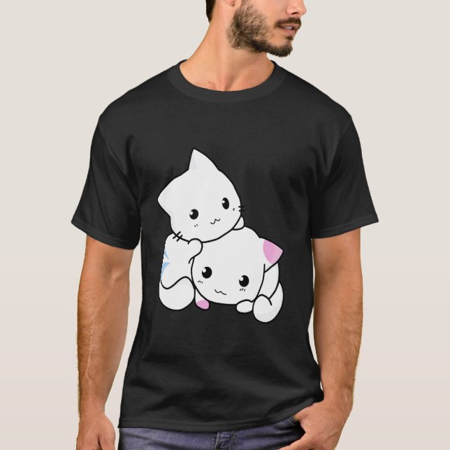 Katt Tee Kvinnor Män Barn Katter Rollig T-shirt Ja (Framsida)