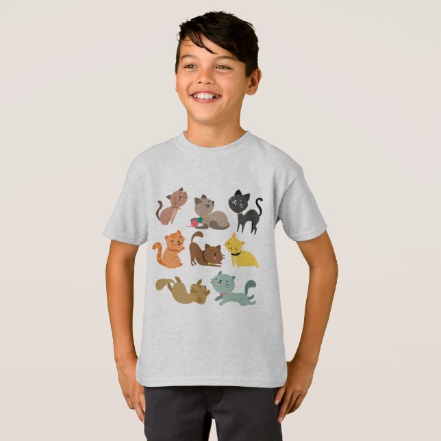 Katt Tee Shirt (Hel framsida)