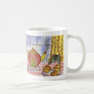 Katt Tekanna Mugg