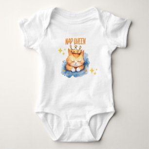 Katt-tema baby body t shirt