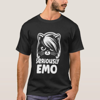 Katt-tema kläder Alternativ mode Emo-estetik T Shirt