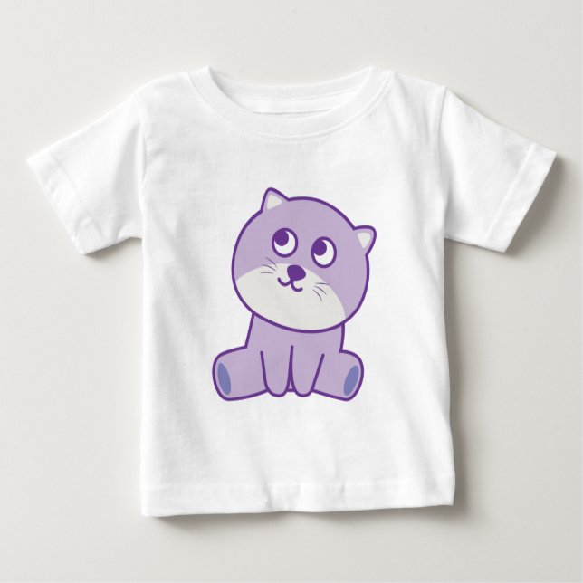 katt tittar till himlar T-Shirt (Framsida)