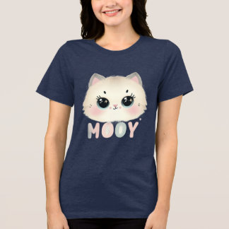 katt tjej t-shirt för tjejer och kvinnor