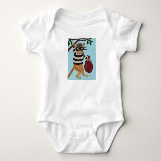Katt Tjuv-T-shirt T Shirt (Framsida)