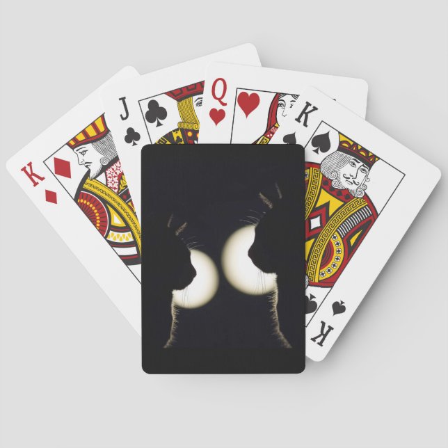 Katt Tjuvar På Spotter Casinokort (Baksidan)