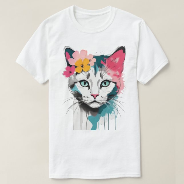 Katt Tokig . T Shirt (Design framsida)