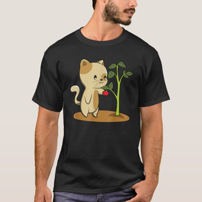 Katt tomat  t shirt (Framsida)