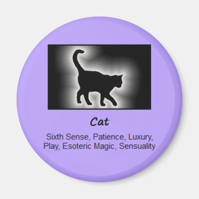 Katt totem Animalie: Magnet (Framsidan)