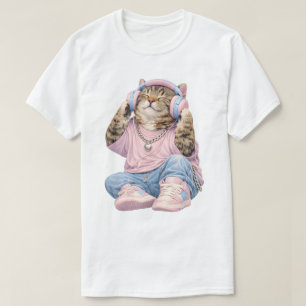 Katt-tröja för musikälskare t shirt