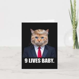 Katt Trump 9 Liv Baby Trump 2024 Vinn Seger Vinn Kort
