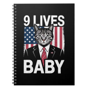 Katt Trump 9 Liv Bebis Rolig Trump Katt Anteckningsbok