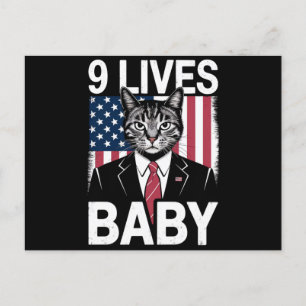 Katt Trump 9 Liv Bebis Rolig Trump Katt Vykort