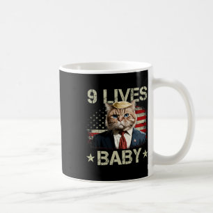 Katt Trump 9 Liv Genom Trump 2024 Vinst Seger Vinn Kaffemugg
