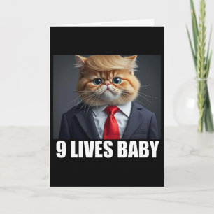 Katt Trump 9 Liv Genom Trump 2024 Vinst Seger Vinn Kort