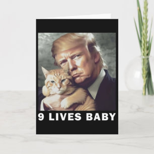 Katt Trump 9 Liv Genom Trump 2024 Vinst Seger Vinn Kort