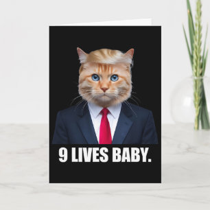 Katt Trump 9 Liv Genom Trump 2024 Vinst Seger Vinn Kort