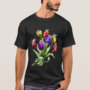 Katt tulpaner t shirt
