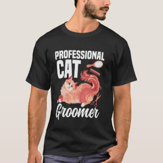 Katt tvätt katt groomer Furologist Kattunge groome T Shirt
