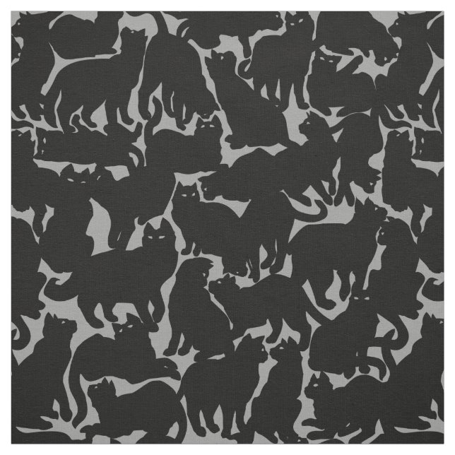 Katt Tyg Katt Älskare Konst Mönster Tyger (Provkarta)