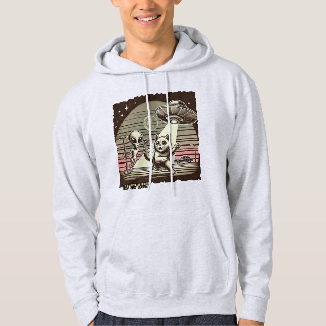 Katt UFO Selfie: Vintage Invasion (Manar Hoodie) Hoodie (Framsida)
