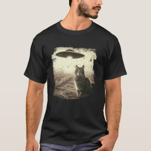 Katt & Ufo Selfie, Weirdcore Nörd Fotografier T Shirt