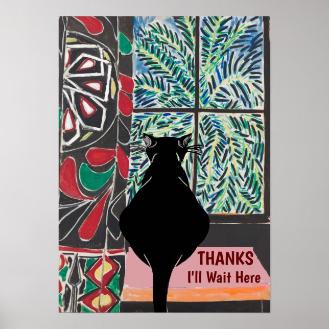 Katt under fönster, efter att Matisse Poster (Framsidan)