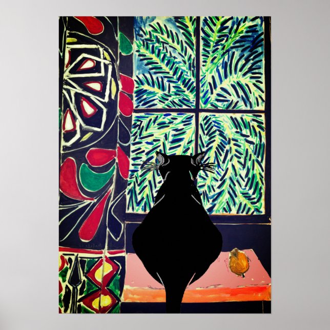 Katt under fönster, efter att Matisse Poster (Framsidan)
