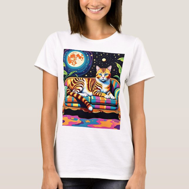 Katt under stjärnorna 2 t shirt (Framsida)