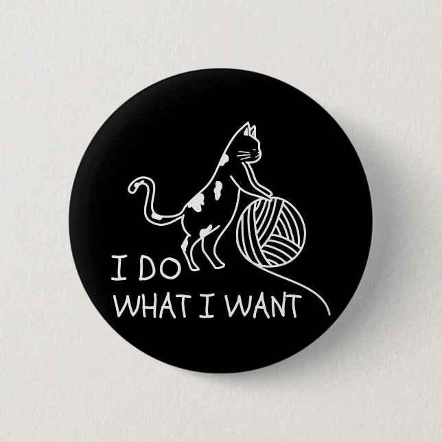 Katt, uppspelningsgarn knapp (Framsida)